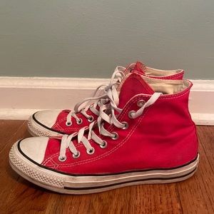 Red Converse High Tops
